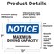 Signmission Maximum Dining Capacity _, 10 in W x Rectangle, Vinyl Decal OS-2PACK-NS-D-710-L-14157 - alternate 6